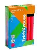 Маркер текстовыделитель ErichKrause Visioline V-17, 0.6-4.5 мм, чернила на водной основе, розовый - Фото 5