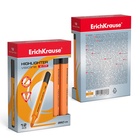 Маркер текстовыделитель ErichKrause Visioline V-17, 0.6-4.5 мм, чернила на водной основе, оранжевый (комплект 12 шт) - фото 25374062