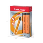 Маркер текстовыделитель ErichKrause Visioline V-17, 0.6-4.5 мм, чернила на водной основе, оранжевый (комплект 12 шт) - фото 43734018