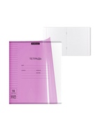 Тетрадь 18 листов в линейку, ErichKrause «Классика CoverPrо Neon», розовая - Фото 8