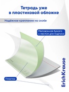 Тетрадь 96 листов в клетку ErichKrause «Классика CoverPro», пластиковая обложка, блок офсет, 100% белизна, МИКС - Фото 3