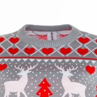 Свитер вязаный KAFTAN «Новогодний», размер 52, серый - Фото 10