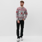 Свитер вязаный KAFTAN «Новогодний», размер 52, серый - Фото 5