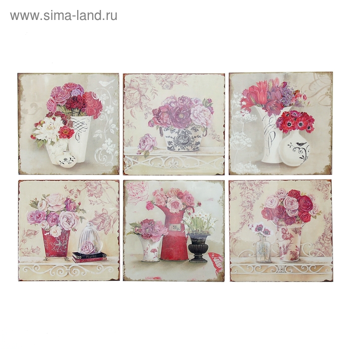 Подставка под горячее «Нежная роза», 16×16 см, цвет МИКС - Фото 1