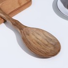 Ложка-Черпак, орех с резной ручкой 37х8,5 см - Фото 3