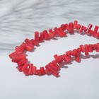 Бусины на нити палочки "Коралл" 12*4мм, цвет красный, 38см - Фото 1