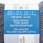 Пряжа "Великолепная" 30% ангора, 70% акрил объёмный 300м/100гр (174-Стальной) 9346532 - фото 16796944