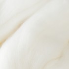 Шерсть для валяния 100% тонкая шерсть 50гр (01 Белый) - Фото 3