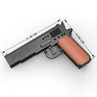 Конструктор Оружие Техно «Пистолет», 332 детали, 6 пуль, стреляет - Фото 2