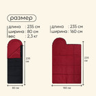 Спальный мешок maclay, одеяло, правый, 235х80 см, до -15°С - Фото 3