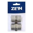 Ниппель ZEIN, 1", наружная резьба, нержавеющая сталь, фасовка 2 шт. (комплект 2 шт) - фото 24440945