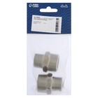 Ниппель переходной ZEIN, 3/4" х 1", наружная резьба, нержавеющая сталь, фасовка 2 шт. (комплект 2 шт) - фото 24550150