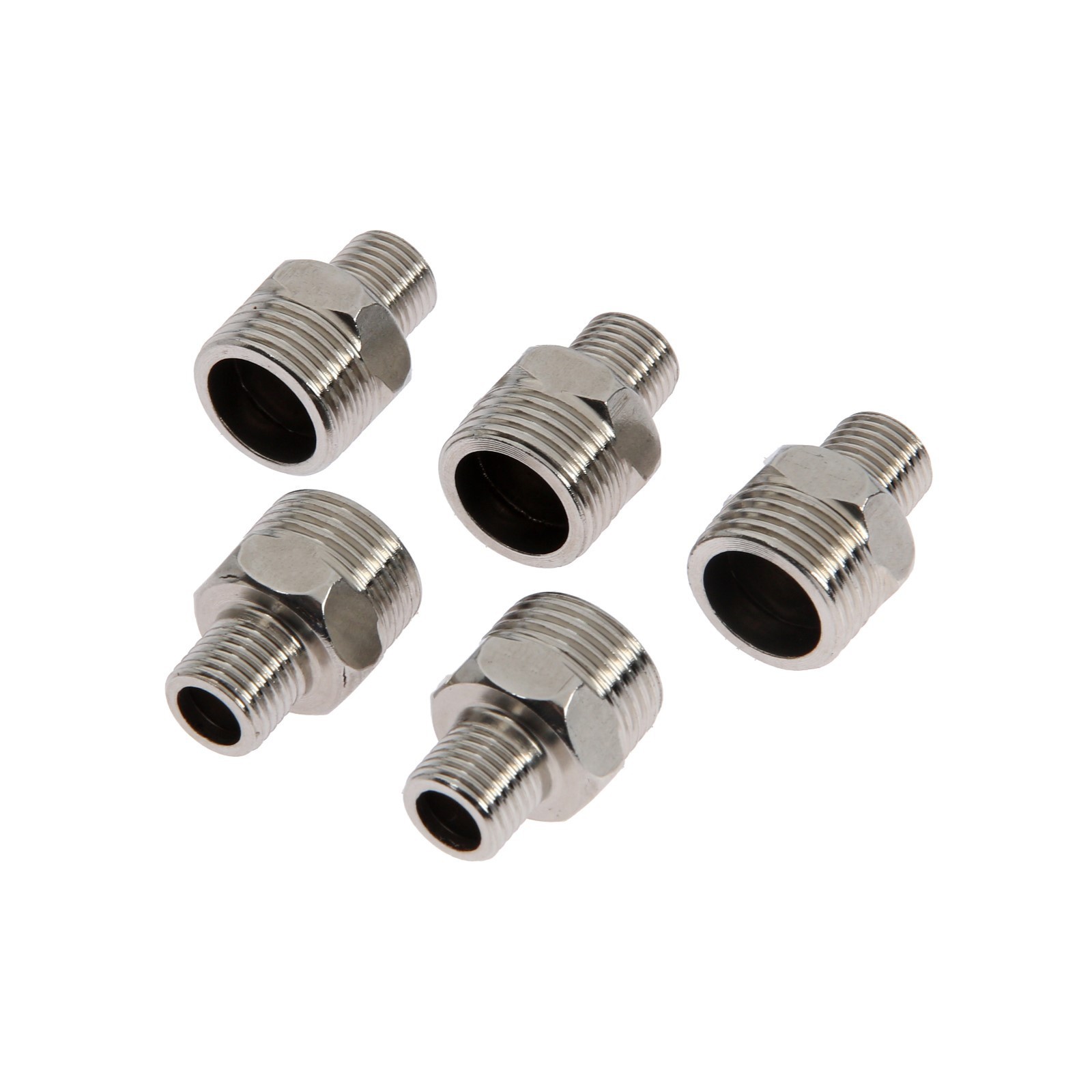 Ниппель переходной ZEIN, 1/4" х 1/2", наружная резьба, нержавеющая ...