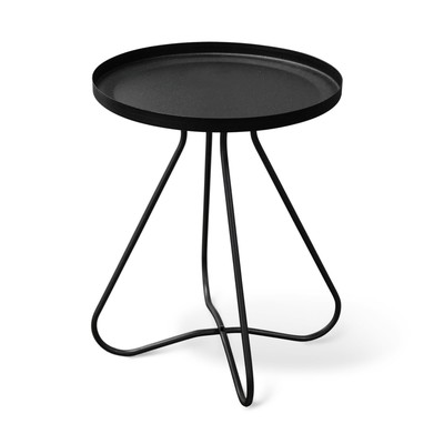 Столик журнальный, 400×400×450 мм, цвет чёрный муар