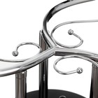 Люстра Кира 3х60Вт Е27 53х53х26см черный/хром - фото 30868475