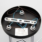 Люстра Кира 3х60Вт Е27 53х53х26см черный/хром - фото 30868476