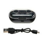 УЦЕНКА наушники LuazON VBT 1.20, беспроводные, вакуумные, Bluetooth 5.0, 300 мАч бокс, черные - Фото 5