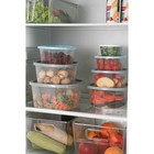 Контейнер пищевой RICCO, 230 мл, 9.6×9.6×5.2 см, квадрат, цвет прозрачный, крышка голубая - Фото 8