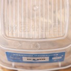 Контейнер пищевой RICCO, 230 мл, 9.6×9.6×5.2 см, квадрат, цвет прозрачный, крышка голубая - Фото 6