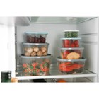 Контейнер пищевой RICCO, 500 мл, 12,2×12,2×6,2 см, квадрат, цвет прозрачный, крышка голубая - Фото 7