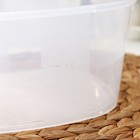 Контейнер пищевой RICCO, 500 мл, 12,2×12,2×6,2 см, квадрат, цвет прозрачный, крышка голубая - Фото 5