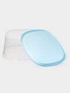 Контейнер пищевой RICCO, 2.65 л, 21.5×21.5×10 см, прозрачный с голубой крышкой - Фото 3