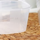 Набор контейнеров пищевых RICCO, 4 шт: 230 мл, 500 мл, 900 мл, 1,55 л, квадрат, цвет ассорти - фото 26135134