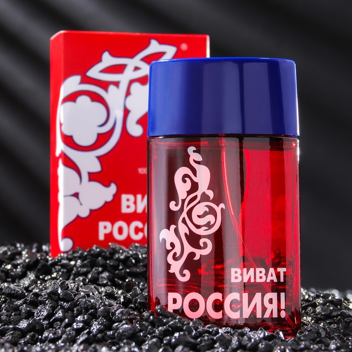 Туалетная вода мужская "Виват Россия", красный, 100 мл - Фото 1