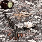 Бумага упаковочная, крафт «Пожелания», 70×100 см, 1 лист - Фото 3