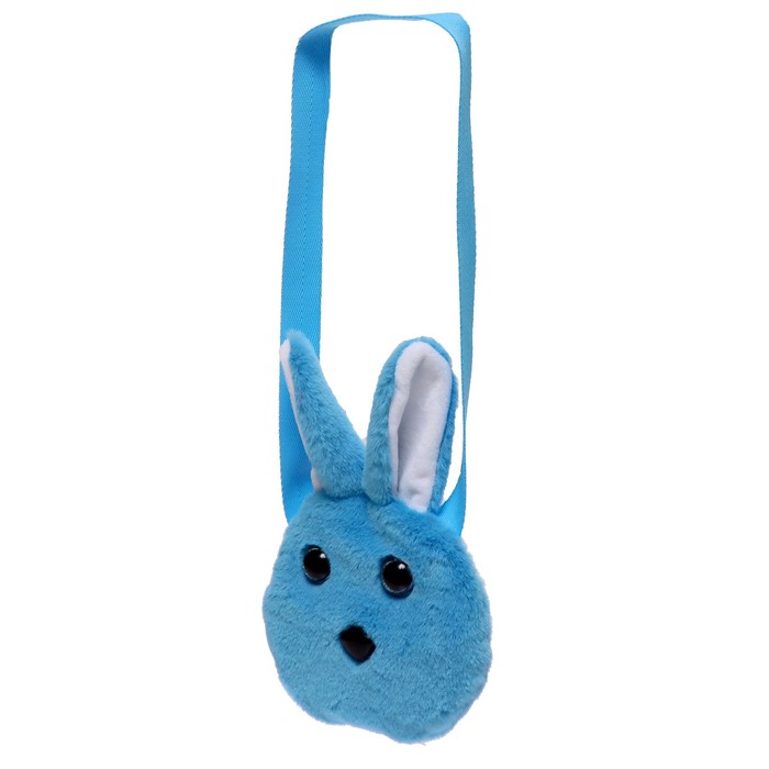 Мягкая игрушка-сумка «Зайчик», цвет голубой - фото 1906134530
