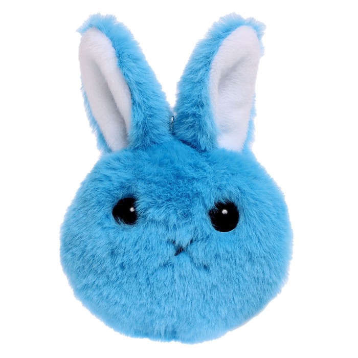 Мягкая игрушка-брелок «Зайчик», цвет голубой, 14 см - Фото 1