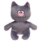 Мягкая игрушка «Кот Счастливчик», цвет серый, 20 см - фото 3774456