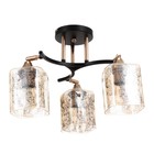 Люстра ГАЛЛОП "Клара" 3х60Вт Е27 черный - фото 21913982