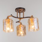 Люстра ГАЛЛОП "Клара" 3х60Вт Е27 черный - фото 21913983