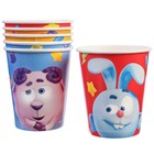 Набор бумажной посуды "С днем рождения!", Смешарики, на 6 персон - фото 805140280