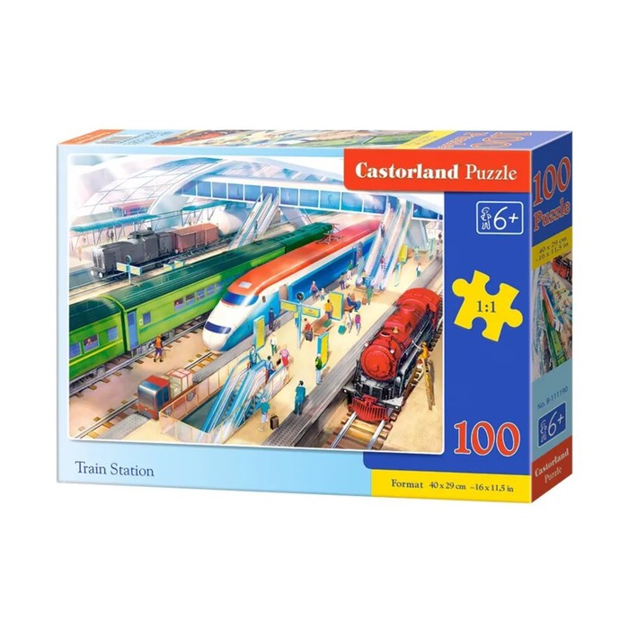 Пазл «Железнодорожный вокзал», 100 элементов