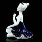 Сувенир керамика "Маленькая балерина" в синем 12х8х11 см - Фото 2