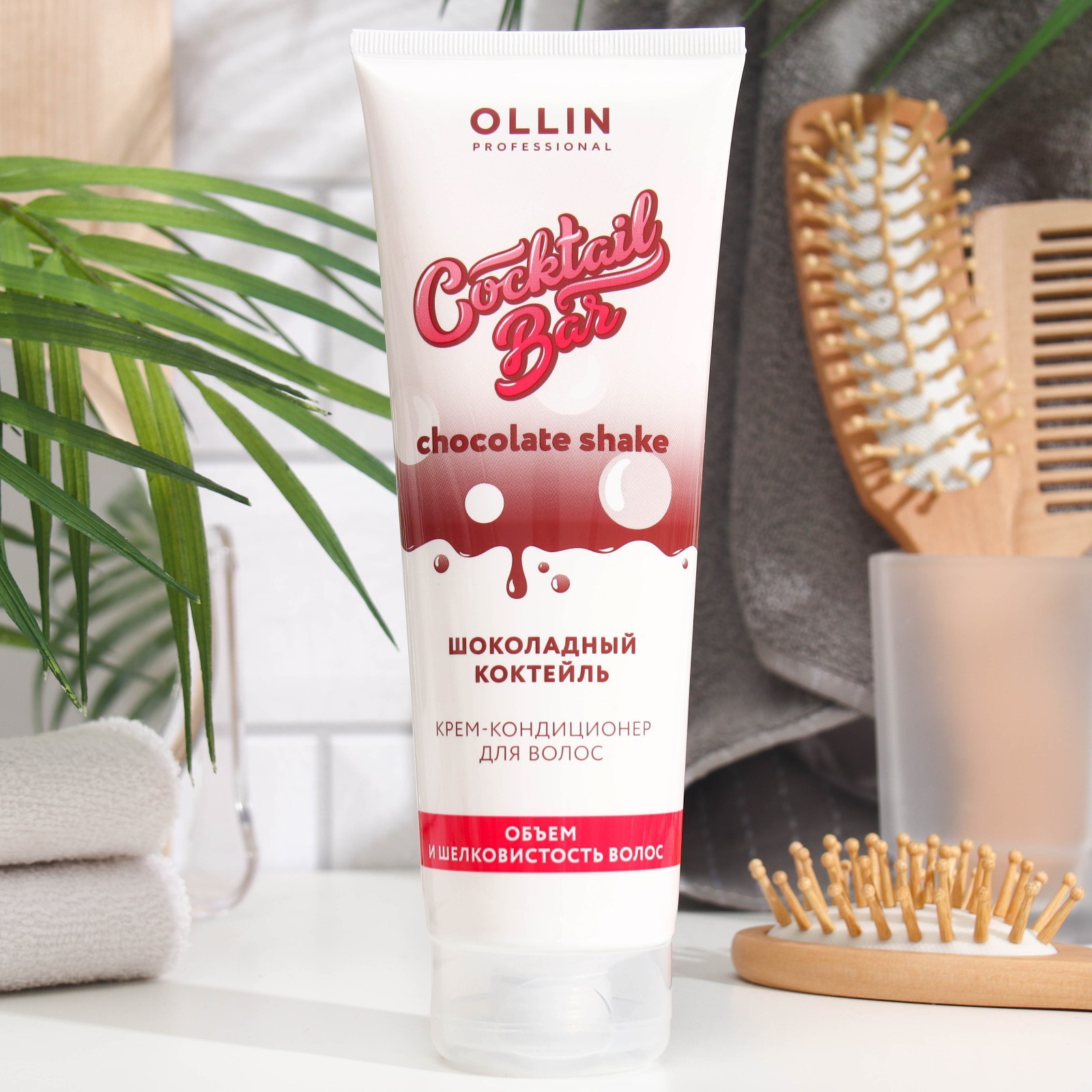 Кондиционер-крем для волос Ollin Professional объём и шелковистость ...