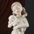 Сувенир керамика "Девчушка с щеночком" 12х7,5х30 см - Фото 5