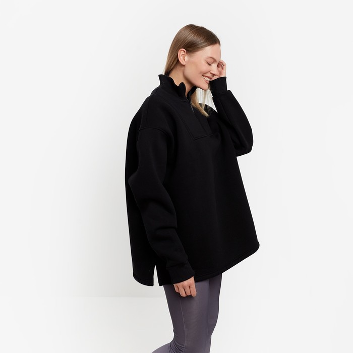Толстовка женская НАЧЁС, цвет чёрный, размер ONE SIZE (42-46) 58644
