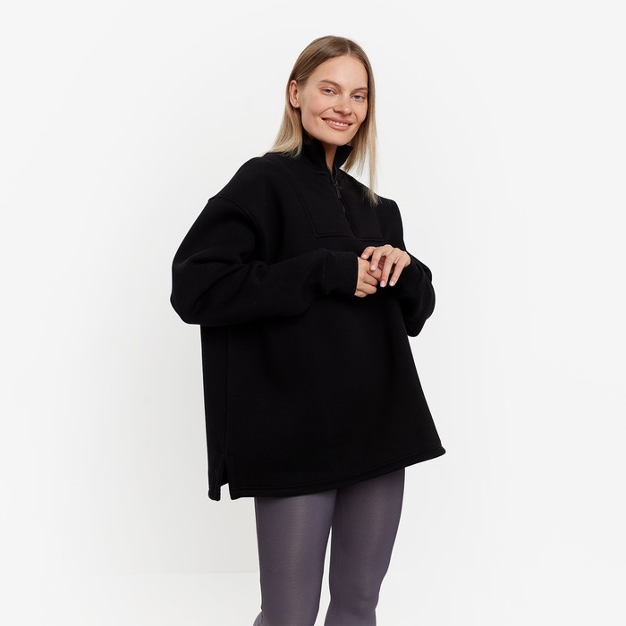 Толстовка женская НАЧЁС, цвет чёрный, размер ONE SIZE (42-46) 58644