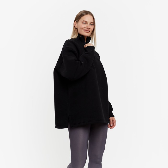 Толстовка женская НАЧЁС, цвет чёрный, размер ONE SIZE (42-46) 58644