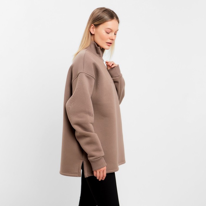 Толстовка женская НАЧЁС, цвет светло-коричневый, размер ONE SIZE (42-46) 58645