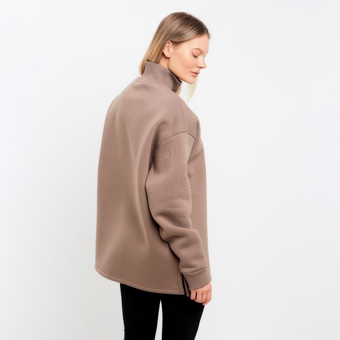 Толстовка женская НАЧЁС, цвет светло-коричневый, размер ONE SIZE (42-46) 58645