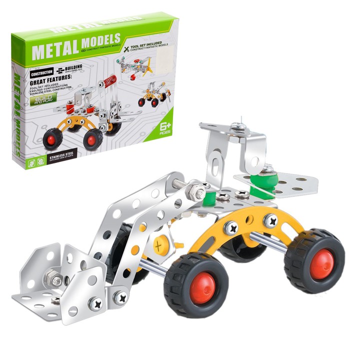 Конструктор металлический «Мини-экскаватор», 78 деталей - Фото 1
