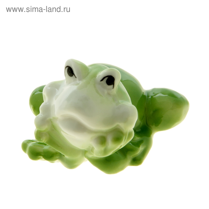 Сувенир керамика "Лягуха-кокетка" 4,4х5,5х6 см - Фото 1