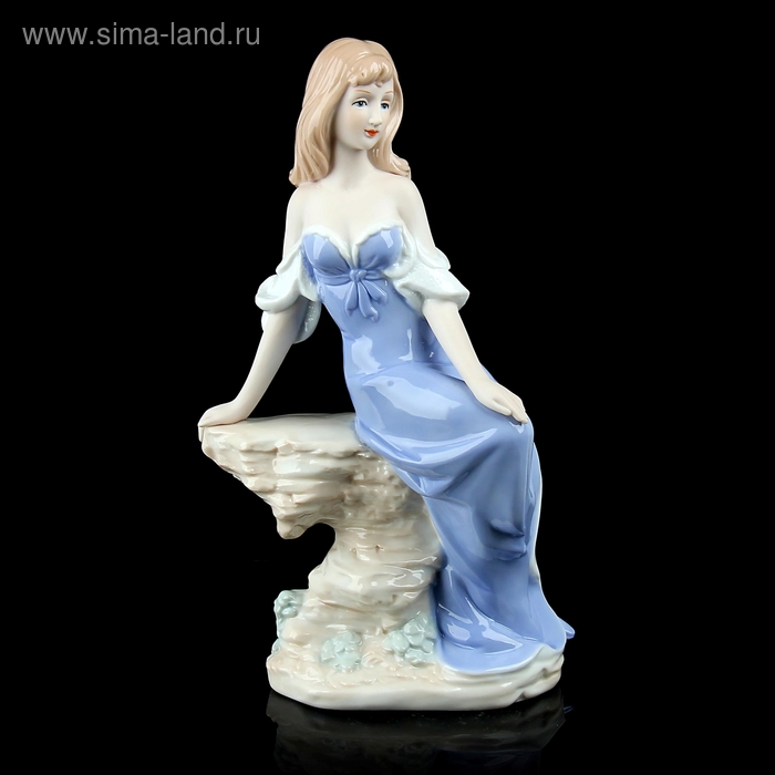 Сувенир керамика "Девушка в мечтах" 14х8х25 см - Фото 1
