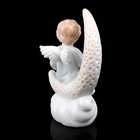 Сувенир керамика "Ангелочек с книжкой на месяце" 10х6х14 см - Фото 3