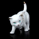 Сувенир керамика "Кошка на охоте" со стразами 9х11х3,9 см - Фото 2