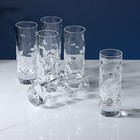 Набор стопок для вина, 50 мл, 6 шт., хрусталь, прозрачный - Фото 2